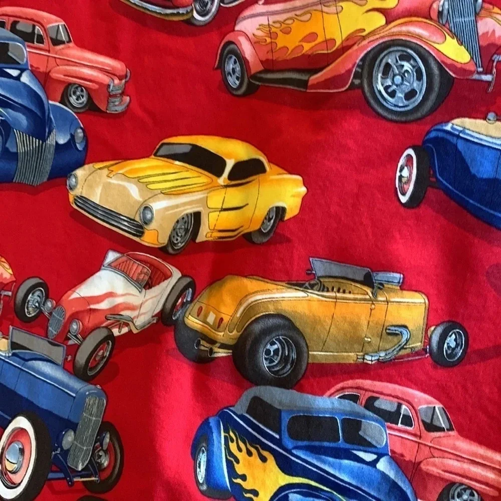 Handmade Classic Cars blanket, Blue side super soft 38